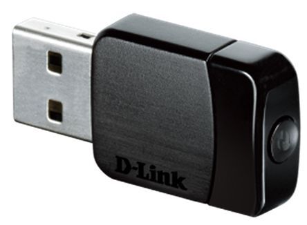 D-Link Dongle  USB 2.0 2.4 GHz, 5 GHz, 433Mbit/s AC600 802.11a, 802.11ac, 802.11b, 802.11g, 802.11n WiFi, DWA-171