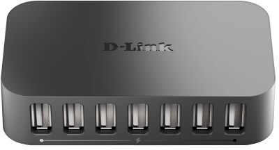 D-Link Hub di rete   USB 2.0 7 Adattatore di rete esterno USB A, DUB-H7/B