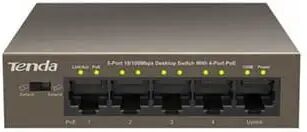 TENDA Switch TEF1105P 5 Porte Poe 1 Porta Uplink 10 / 100Mbps