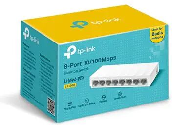 TP-LINK Switch LS1008 8-Port Desktop/Wallmount 10/100 Mbps