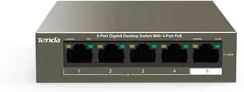 TEG1105P-4-63W Switch 5 porte Gigabit Desktop con 4 porte PoE