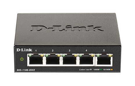 Switch D-Link Dgs-1100-05v2/e 5-Port Gigabit Smart Managed Desktop
