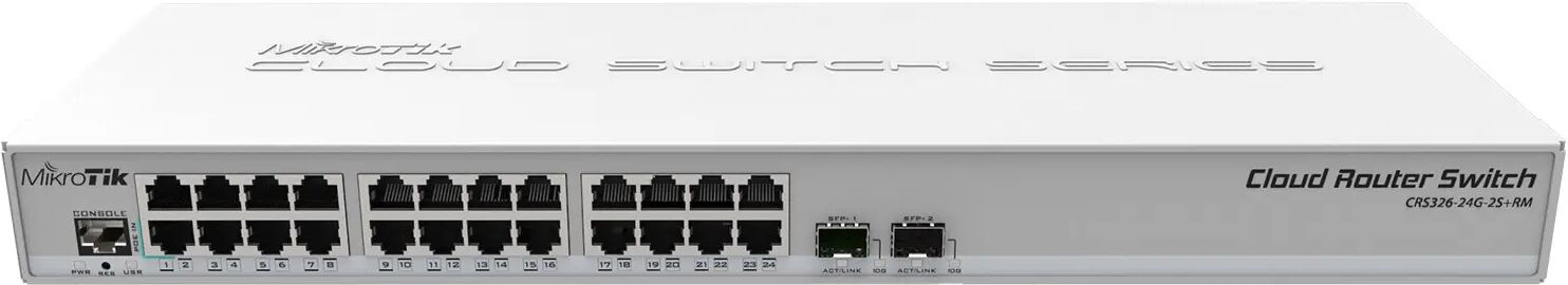 Mikrotik Cloud Router Switch Crs326-24g-2s+rm (Dual Boot)