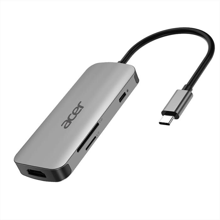 Acer Adattatore Multiporta Usb Type-c 7 In 1-silver