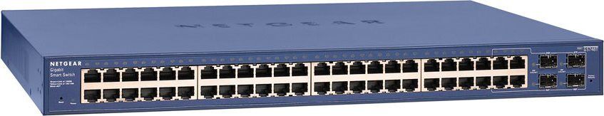 Netgear Gs748t-500eus Switch 48 Porte Gigabit Ethernet 10/100/1000 4 Slot Sfp Full Duplex Vlan - Gs748t-500eus
