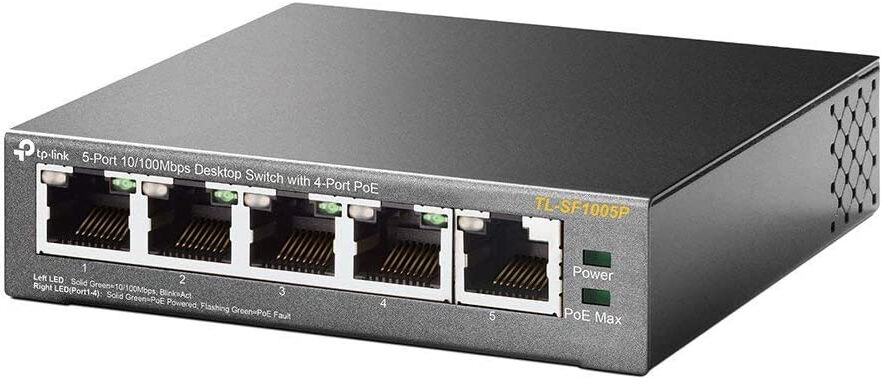 tp-link tl-sf1005p switch 5 porte fast ethernet 10/100 4 full duplex poe - tl-sf1005p