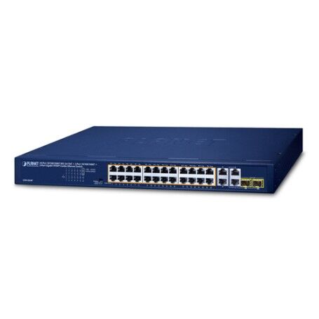 PLANET 24-Port 10/100/1000T 802.3at Non gestito Gigabit Ethernet (10/100/1000) Supporto Power over Ethernet (PoE) 1U (GSW-2824P)