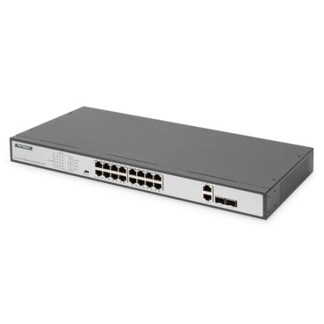Digitus DN-95342-1 switch di rete Non gestito Fast Ethernet (10/100) 1U Nero, Argento (DN-95342-1)