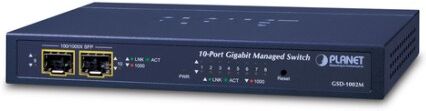 PLANET GSD-1002M switch di rete Gestito L2/L4 Gigabit Ethernet (10/100/1000) Supporto Power over Ethernet (PoE) Blu (GSD-1002M)