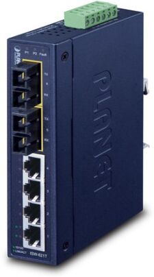 PLANET ISW-621T switch di rete Non gestito L2 Fast Ethernet (10/100) Blu (ISW-621T)