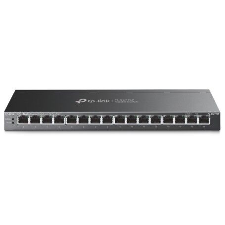 TP-Link TL-SG116P switch di rete Non gestito Gigabit Ethernet (10/100/1000) Nero (TL-SG116P)