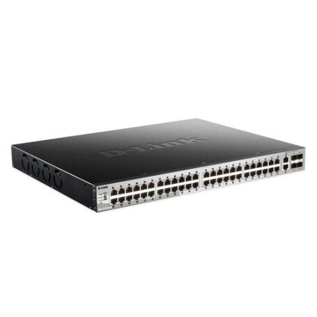 D-Link DGS-3130-54PS Gestito L3 Gigabit Ethernet (10/100/1000) Supporto Power over Ethernet (PoE) Nero, Grigi (DGS-3130-54PS/SI)