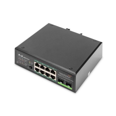 Digitus DN-651110 switch di rete Non gestito Gigabit Ethernet (10/100/1000) Supporto Power over Ethernet (PoE) Nero (DN-651110)
