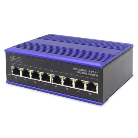 Digitus ASSMANN Electronic DN-651119 switch di rete Gigabit Ethernet (10/100/1000) Nero, Blu (DN-651119)
