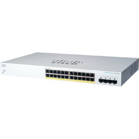 Cisco Systems CBS220-24P-4G Gestito L2 Gigabit Ethernet (10/100/1000) Supporto Power over Ethernet (PoE) 1U Bianco (CBS220-24P-4G-EU)