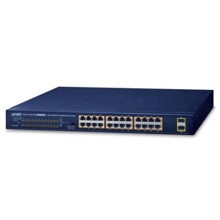 PLANET GSW-2620HP switch di rete Non gestito 10G Ethernet (100/1000/10000) Supporto Power over Ethernet (PoE) 1U Bl (GSW-2620HP)