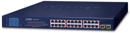 PLANET GSW-2620VHP switch di rete Non gestito Gigabit Ethernet (10/100/1000) Supporto Power over Ethernet (PoE) 1U (GSW-2620VHP)