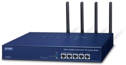 PLANET Wi-Fi 6 AX2400 2.4GHz/5GHz router wireless Gigabit Ethernet Blu (VR-300W6A)