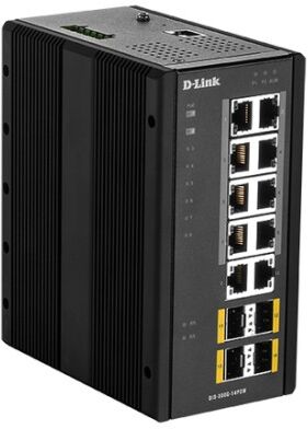 D-Link DIS‑300G‑14PSW Gestito L2 Gigabit Ethernet (10/100/1000) Supporto Power over Ethernet (PoE) Nero (DIS-300G-14PSW)