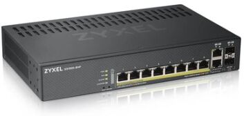 Zyxel GS1920-8HPV2 Gestito Gigabit Ethernet (10/100/1000) Supporto Power over Ethernet (PoE) Nero (GS1920-8HPV2-EU0101F)