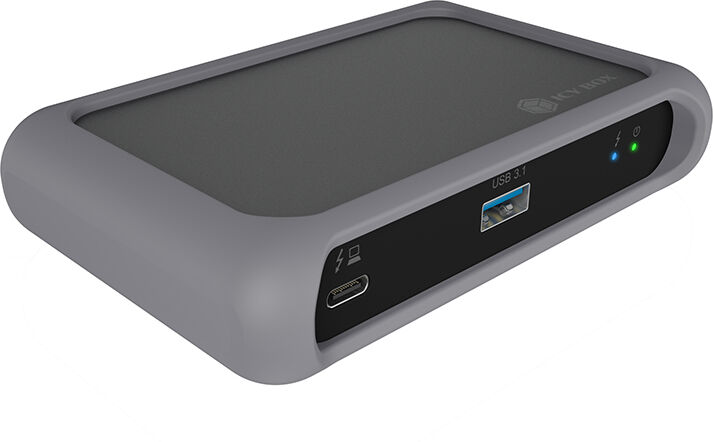 ICY BOX Hub USB  IB-HUB801-TB4 Thunderbolt 4 40000 Mbit/s Antracite, Nero [60643]