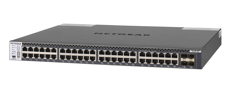 Netgear Switch di rete  M4300-48X Gestito L3 10G Ethernet (100/1000/10000) 1U Nero [XSM4348CS-100NES]