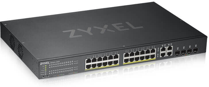 Zyxel Switch di rete  GS1920-24HPV2 Gestito Gigabit Ethernet (10/100/1000) Supporto Power over (PoE) Nero [GS192024HPV2-EU0101F]