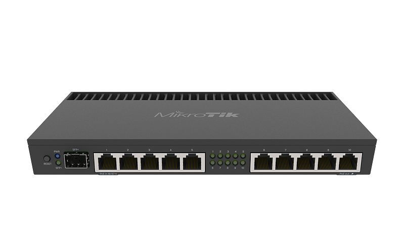 Mikrotik RB4011IGS+RM router cablato Gigabit Ethernet Nero [RB4011IGS+RM]