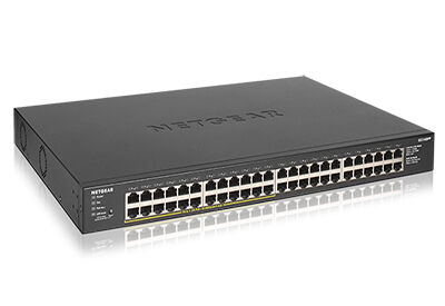 Netgear Switch di rete  GS348PP Non gestito Gigabit Ethernet (10/100/1000) Supporto Power over (PoE) Nero [GS348PP-100EUS]