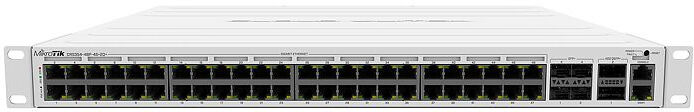 Mikrotik CRS354-48P-4S+2Q+RM switch di rete Gestito L3 Gigabit Ethernet (10/100/1000) Supporto Power over (PoE) 1U [CRS354-48P-4S+2Q+RM]