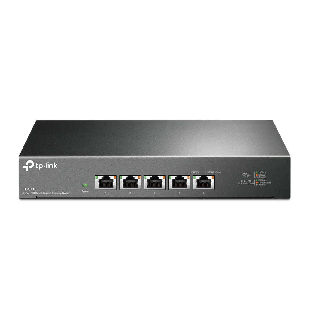 TP-Link TL-SX105 switch di rete Non gestito 10G Ethernet (100/1000/10000) Nero [TL-SX105]