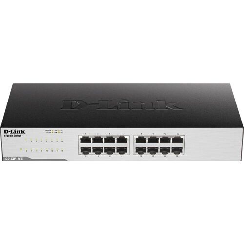 D-Link GO-SW-16G/E Netwerk switch 16 poorten 1 GBit/s