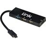 LINK LKCCH03 Hub 4 poorten met 1 USB-poort 3.0 en 3 USB-poorten 2.0 met type C