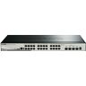 D-Link DGS-1510-28X/E Smart Managed Gigabit Stack Switch (28 poorten, waarvan 24 x 10/100/1000 Mbit/s, 4 x 10G SFP+) Alleen EU-netsnoer