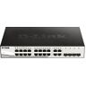 D-Link DGS-1210-20/E 20-poorts Gigabit Smart Switch (16 x 10/100/1000 Mbit/s Base-T-poorten, 4 x 100/1000 Mbit/s SFP combo poorten) alleen EU-netsnoer