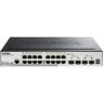 D-Link DGS-1510-20 Smart Managed Gigabit Stack Switch (20 poorten, waarvan 16 x 10/100/1000 Mbit/s, 2 x SFP, 2 x 10G SFP+)