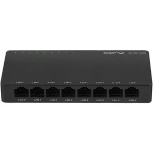 Lanberg Nettverkswitch 8-Portar 100/1000 Mbps V12