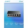 Tp-Link 5-Port Gigabit Easy Smart Switch with 4-Port PoE+ - PORT: 4× Gigabit PoE+ Ports, 1× Gigabit Non-PoE Ports