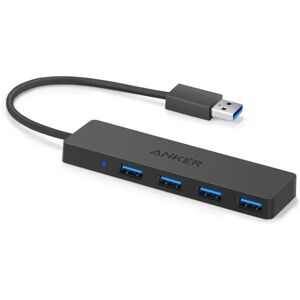 Anker 4-Port Ultra Slim USB 3.0 Data Hub 0.75 ft / Black