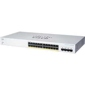 Cisco Systems Business CBS220-24T-4G Smart Switch 24 Port GE 4x1G SFP 3-Year Limited Hardware Warranty (CBS220-24T-4G-UK)