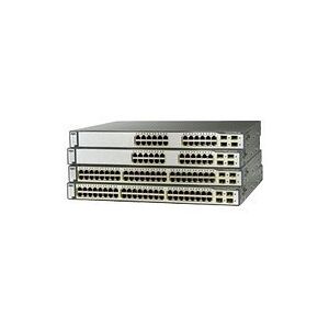 Cisco Systems Catalyst 3750G-48PS EMI - Switch - 48 ports - EN, Fast EN, Gigabit EN - 10Base-T, 100Base-TX, 1000Base-T + 4 x SFP (empty) - 1 U external (Refurbished)