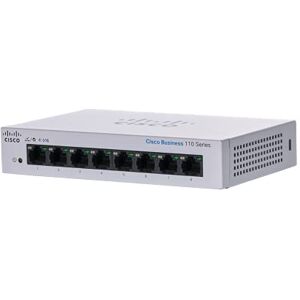 Cisco Systems Business CBS110-8T-D Unmanaged Switch 8 Port GE Desktop Ext PS Limited Lifetime Protection (CBS110-8T-D)