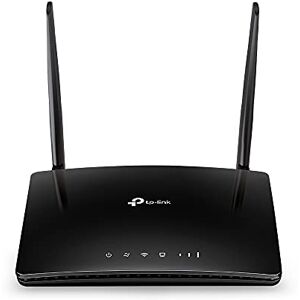 TP-LINK AC750 Dual Band 4G LTE Router, SIM Slot Unlocked, WAN/LAN port, Removable Wi-Fi Antennas, Compatible with FDD-LTE and TDD-LTE, No Configuration Required, UK Plug, Black (Archer MR200)