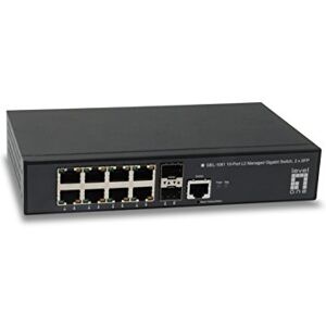 LevelOne Level One GEL-1061 10-Port L2 Managed Gigabit Switch 2x SFP