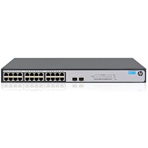 HP 1420-24G-2SFP+ 10G Uplink Switch - switch - 24 ports - unmanaged - desktop, rack-mountable(JH018A)