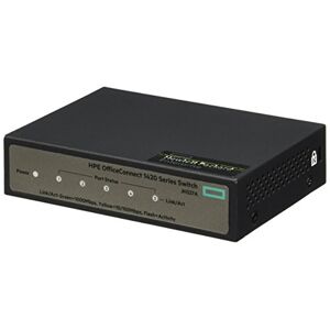 HPE OfficeConnect 1420 5-Port Gigabit Ethernet Unmanaged Switch-5 x GE 10/100/1000 (JH327A#ACC)