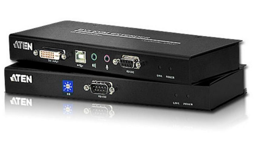 Aten Estensore KVM USB DVI Dual Link con Audio e RS-232 60m, CE602