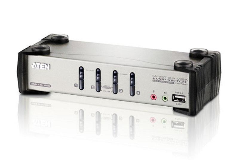 Aten KVM VGA audio Switch 4 porte USB/PS2 OSD, CS-1734B