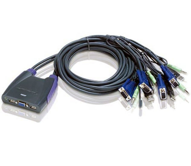 Aten Switch KVM VGA/Audio 4 porte USB, CS64US