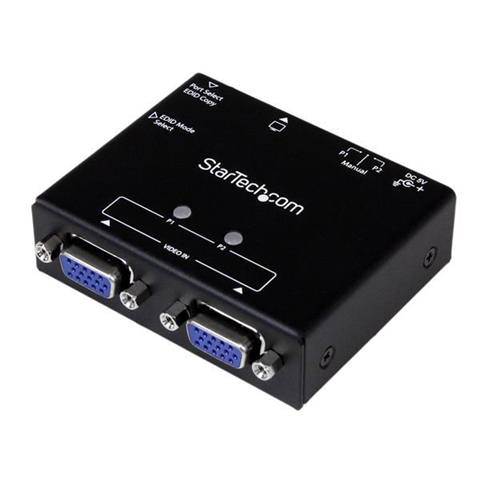 StarTech .com Switch box automatico VGA a 2 porte con commutazione per priorit e copia EDID commutatore video